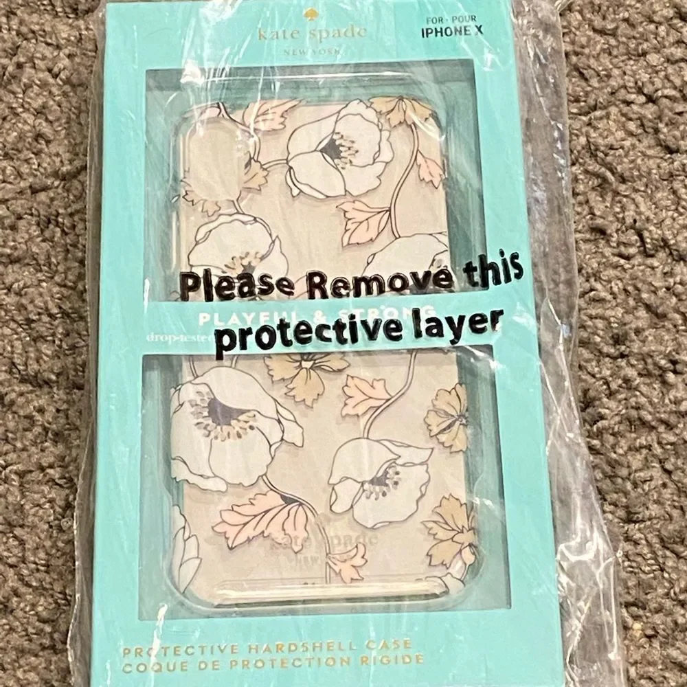 Kate Spade Floral IPhone X Hardshell case NIB